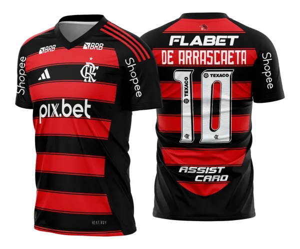 Arte Vetor Camisa Flamengo Titular 2025 - 2026 02