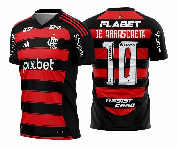 Arte Vetor Camisa Flamengo Titular 2025 - 2026 02