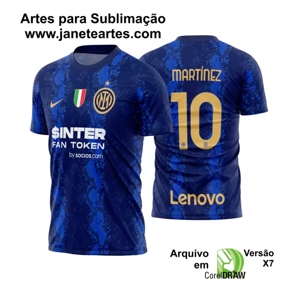 Arte Vetor Camisa Inter Milan Home 2021 - 2022