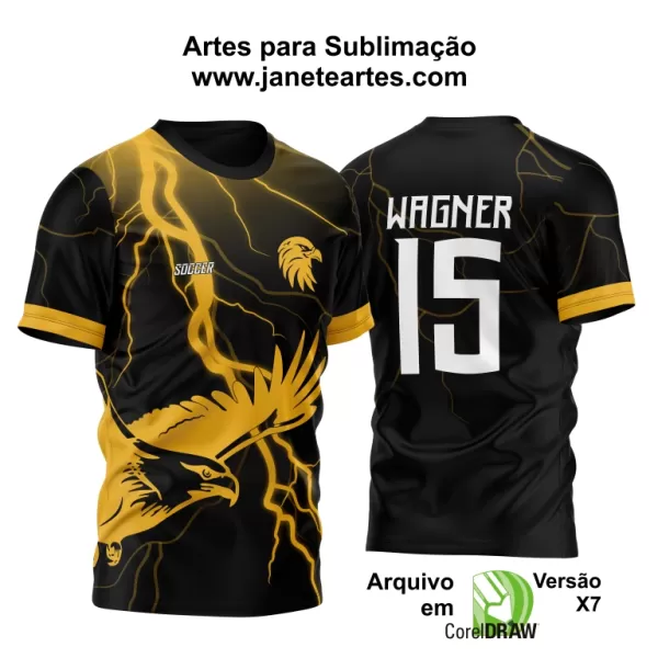 Arte Vetor Camisa InterClasse 2024 Modelo 42 Águia Dourada