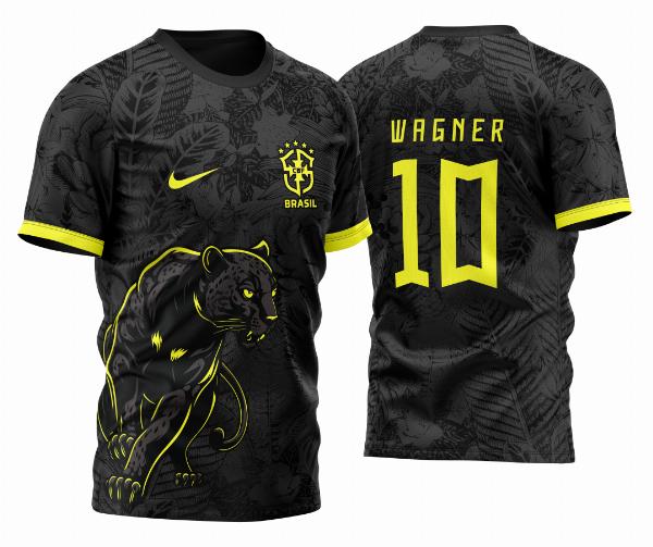 Arte Vetor Camisa InterClasse Brasil Pantera Negra 2023