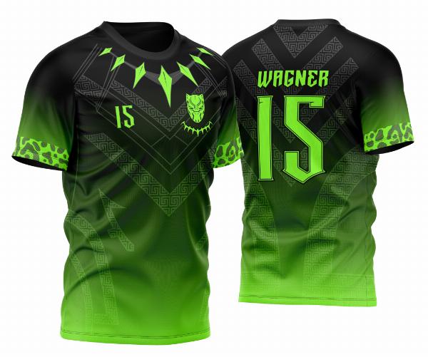 Arte Vetor Camisa InterClasse Espírito da Pantera Negra