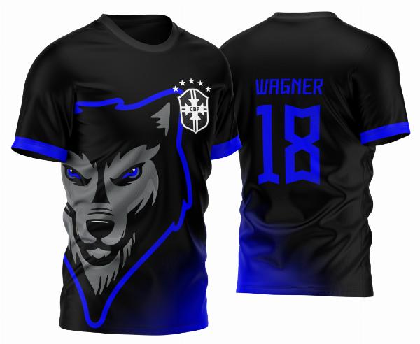 Arte Vetor Camisa InterClasse Lobo Alfa Brasil 2023