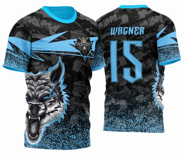 Arte Vetor Camisa InterClasse Lobo Guerreiro