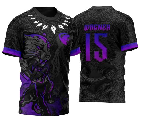 Arte Vetor Camisa InterClasse Pantera Negra Tribal 2024