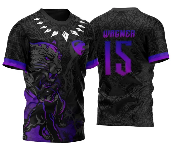 Arte Vetor Camisa InterClasse Pantera Negra Tribal 2024