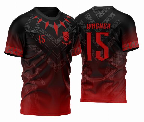 Arte Vetor Camisa InterClasse Pantera Negra e Lua Cheia