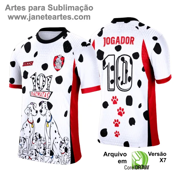 Arte Vetor Camisa Interclasse 101 Dálmatas - 0174