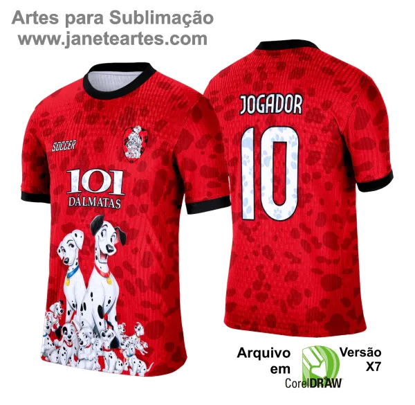 Arte Vetor Camisa Interclasse 101 Dálmatas - 0208