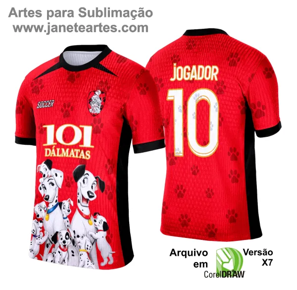 Arte Vetor Camisa Interclasse 101 Dálmatas - 0212