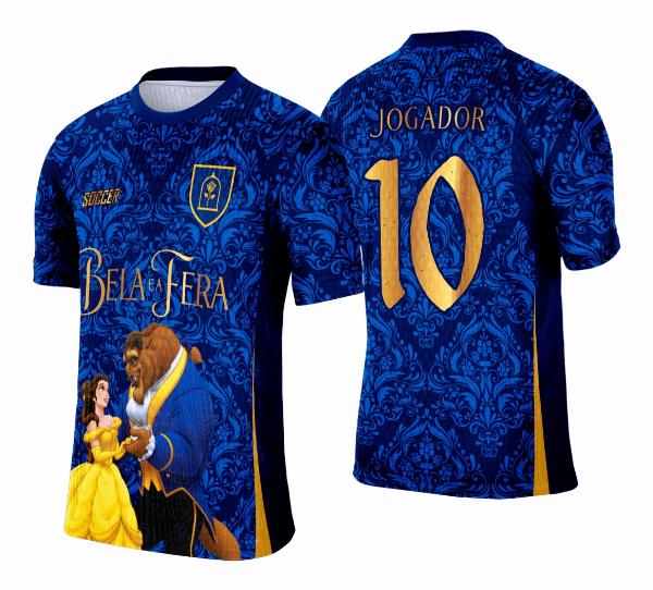 Arte Vetor Camisa Interclasse A Bela e a Fera - 0180