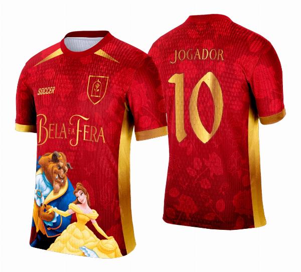Arte Vetor Camisa Interclasse A Bela e a Fera - 0201 Arte Vetor Camisa Interclasse A Bela e a Fera - 0201