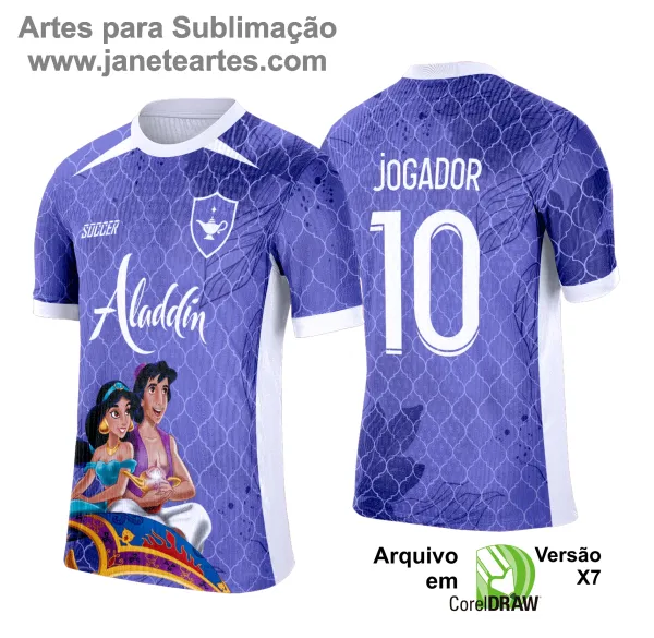 Arte Vetor Camisa Interclasse Aladdin - 0192