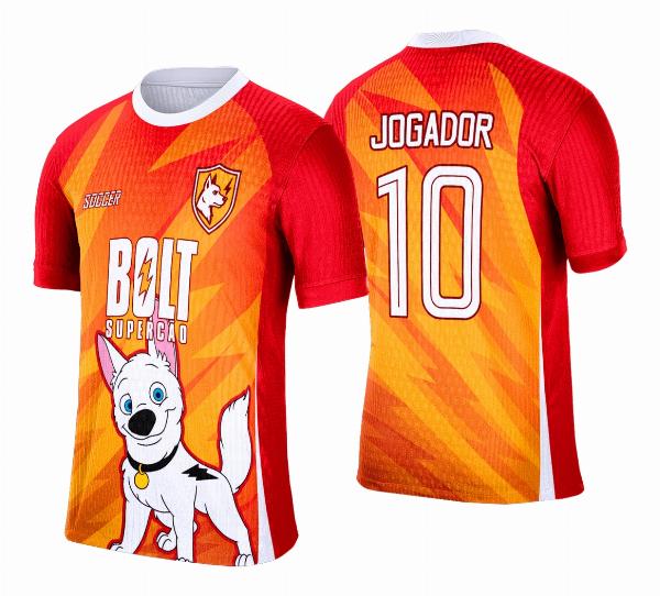 Arte Vetor Camisa Interclasse Bolt Super Cão - 0167