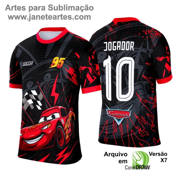 Arte Vetor Camisa Interclasse Carros - 0194