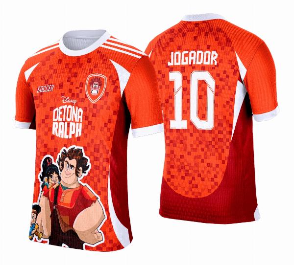 Arte Vetor Camisa Interclasse Detona Ralph - 0173