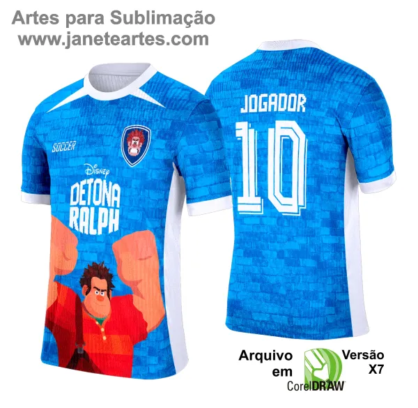 Arte Vetor Camisa Interclasse Detona Ralph - 0200