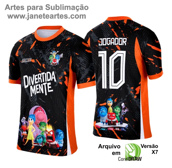 Arte Vetor Camisa Interclasse Divertidamente - 0166