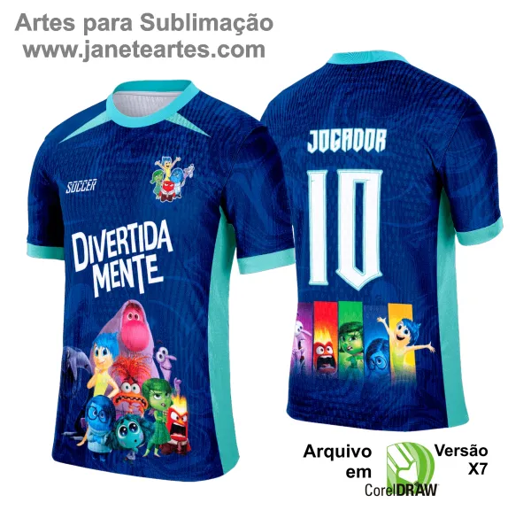 Arte Vetor Camisa Interclasse Divertidamente - 0193