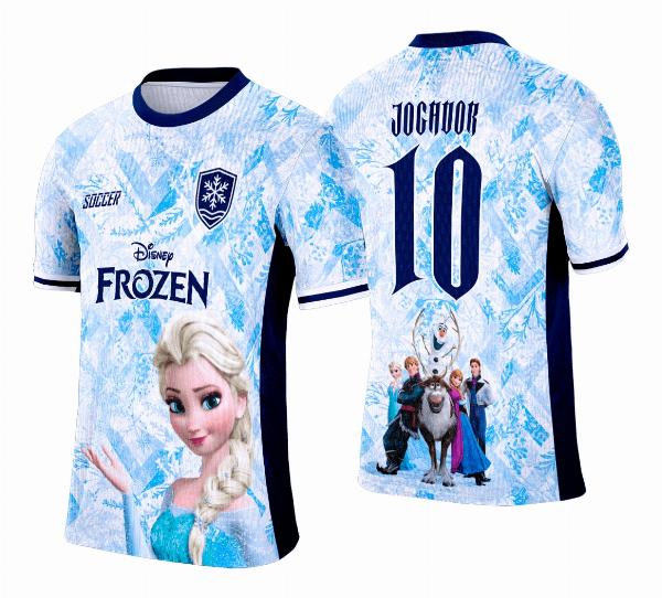 Arte Vetor Camisa Interclasse Frozen - 0175