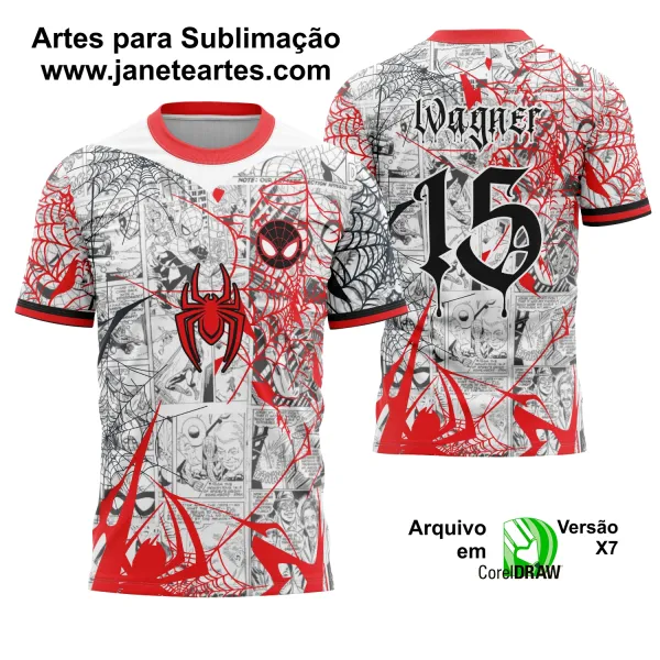 Arte Vetor Camisa Interclasse Homem - Aranha Spider-Man 2025 - 0234