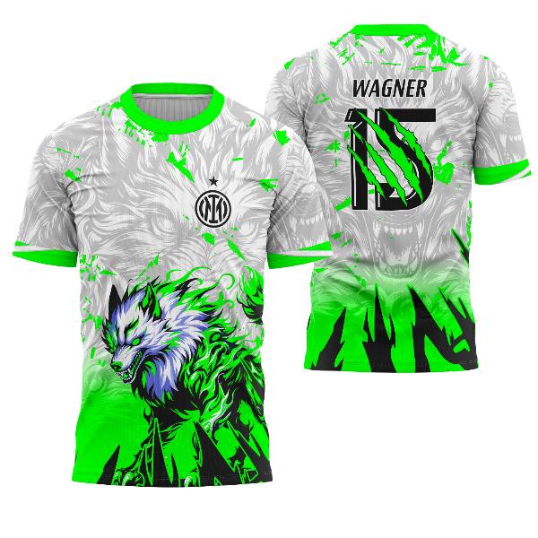 Arte Vetor Camisa Interclasse Lobo Verde 2025 - 0242