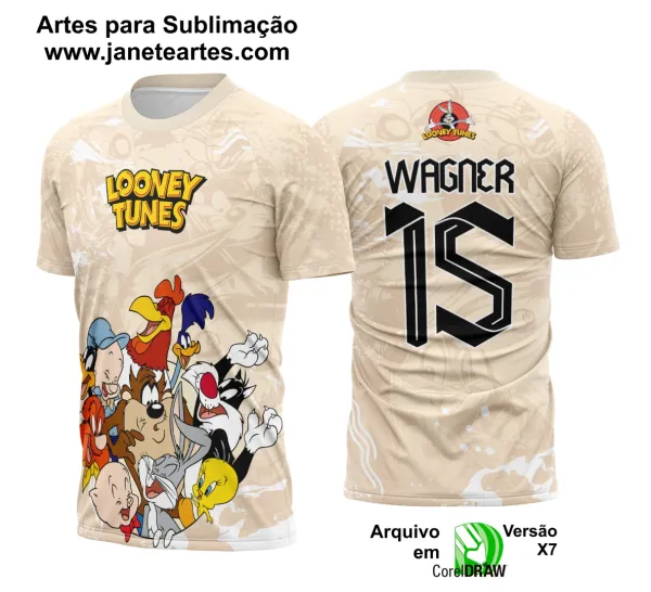 Arte Vetor Camisa Interclasse Looney Tunes 2025