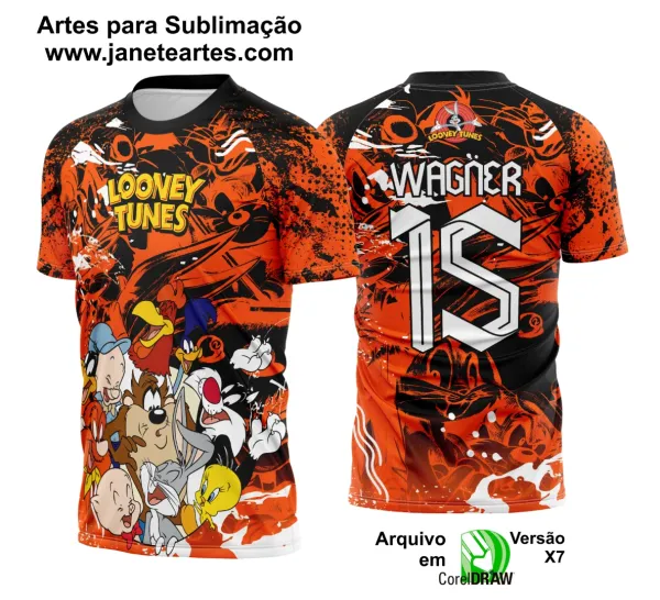 Arte Vetor Camisa Interclasse Looney Tunes 2025