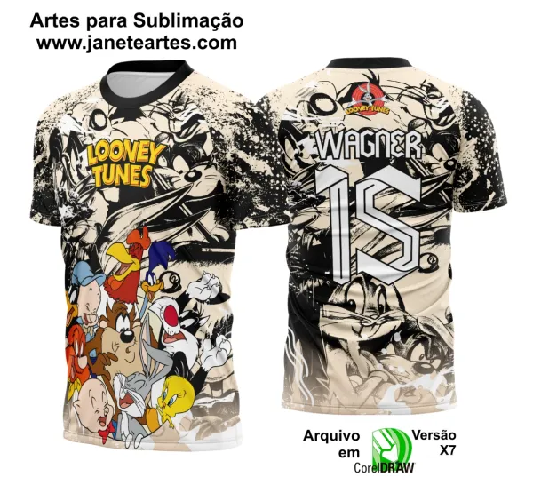 Arte Vetor Camisa Interclasse Looney Tunes 2025