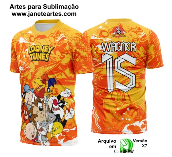 Arte Vetor Camisa Interclasse Looney Tunes 2025