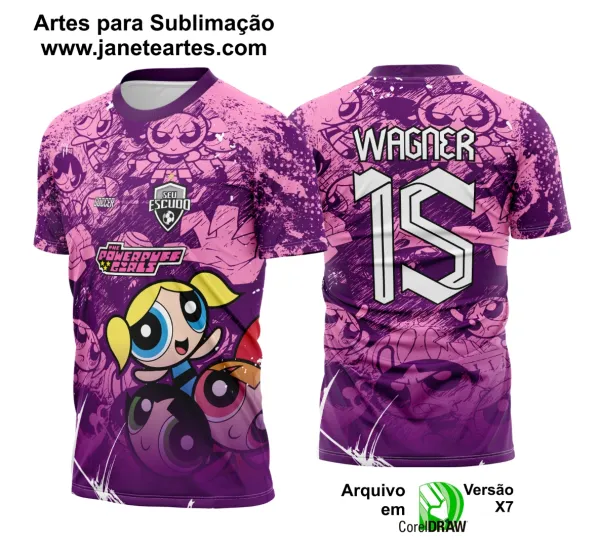 Arte Vetor Camisa Interclasse Meninas Superpoderosas 2025