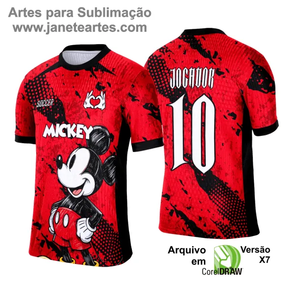 Arte Vetor Camisa Interclasse Mickey - 0215