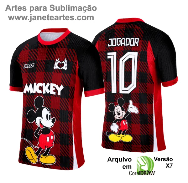 Arte Vetor Camisa Interclasse Mickey - 0221