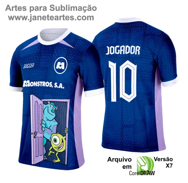 Arte Vetor Camisa Interclasse Monstros S.A. - 0217