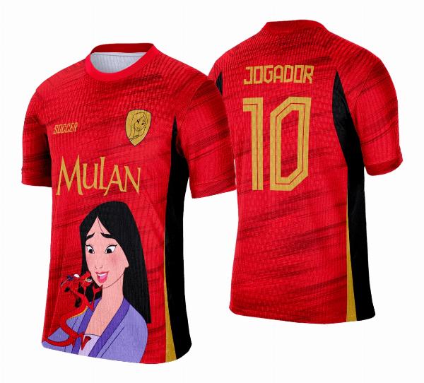 Arte Vetor Camisa Interclasse Mulan - 0171