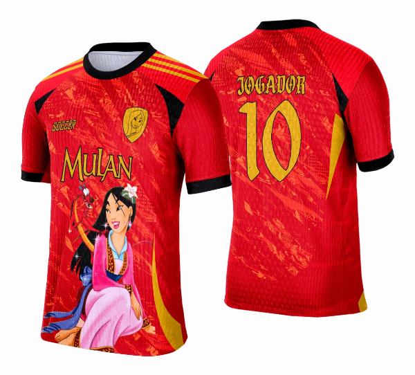 Arte Vetor Camisa Interclasse Mulan - 0183