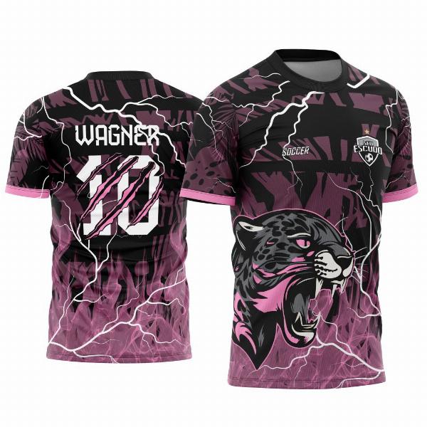 Arte Vetor Camisa Interclasse Onça Pantera Negra 2025