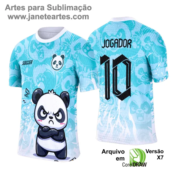 Arte Vetor Camisa Interclasse Panda - 0161