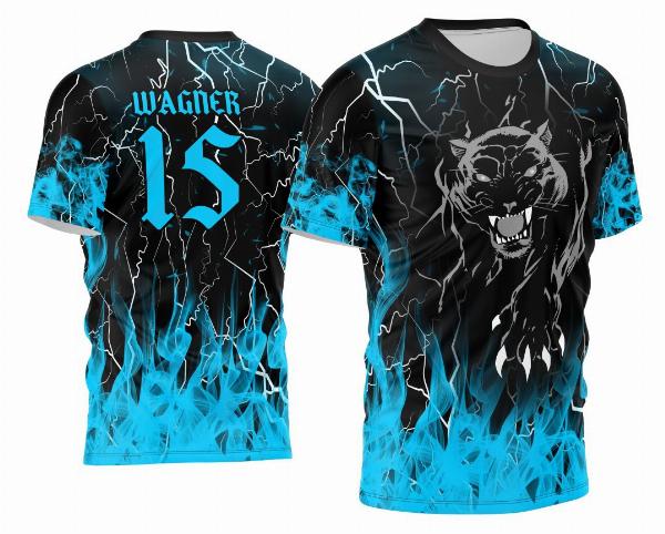 Arte Vetor Camisa Interclasse Pantera 2024 Com Fogo