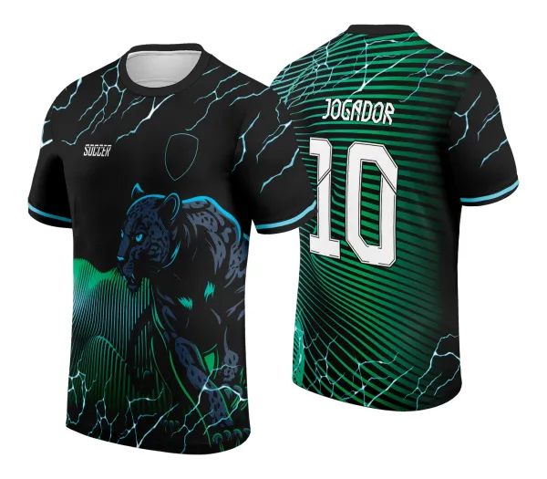 Arte Vetor Camisa Interclasse Pantera 2024 Verde