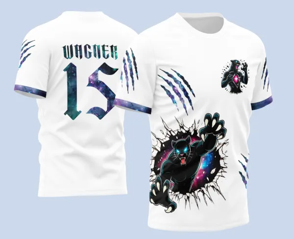 Arte Vetor Camisa Interclasse Pantera Galaxy 2024