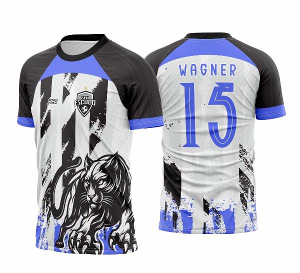 Arte Vetor Camisa Interclasse Pantera Negra com Roxo 2025