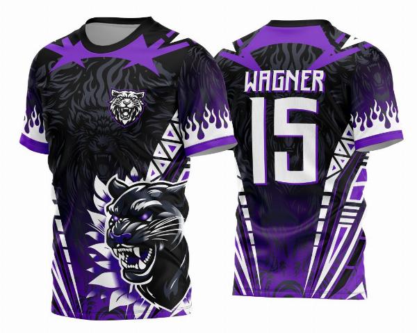 Arte Vetor Camisa Interclasse Pantera Roxa 2024 com Fohas V2