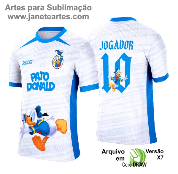 Arte Vetor Camisa Interclasse Pato Donald - 0213