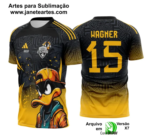 Arte Vetor Camisa Interclasse Patolino - Pato Donald 2025