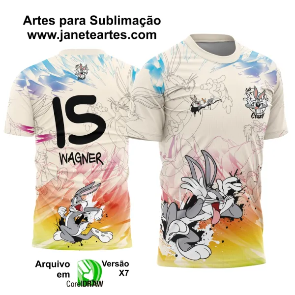 Arte Camisa Interclasse Pernalonga 2025 Cores