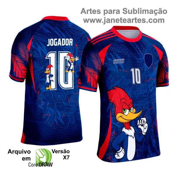 Arte Vetor Camisa Interclasse Pica-Pau 2025 - 0227