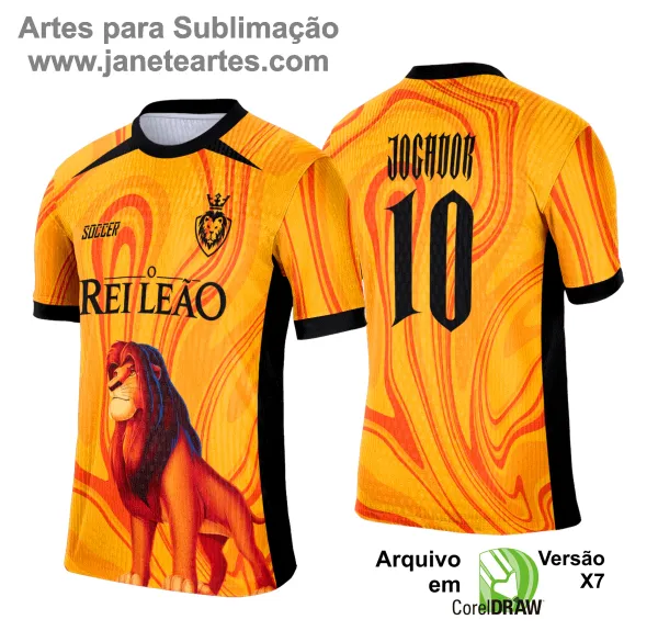 Arte Vetor Camisa Interclasse Rei Leão - 0184