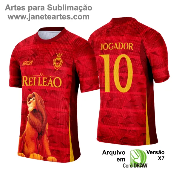 Arte Vetor Camisa Interclasse Rei Leão - 0188