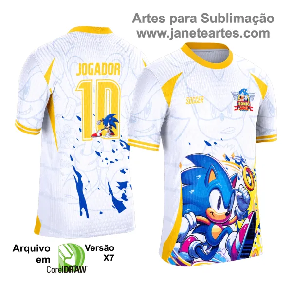 Arte Vetor Camisa Interclasse Sonic 2025 - 0228